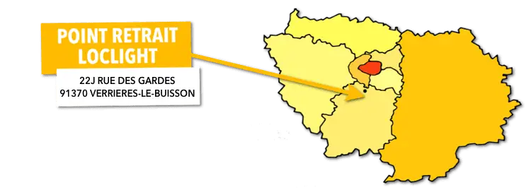 Point retrait LOCLIGHT à Verrières-le-Buisson, Île-de-France